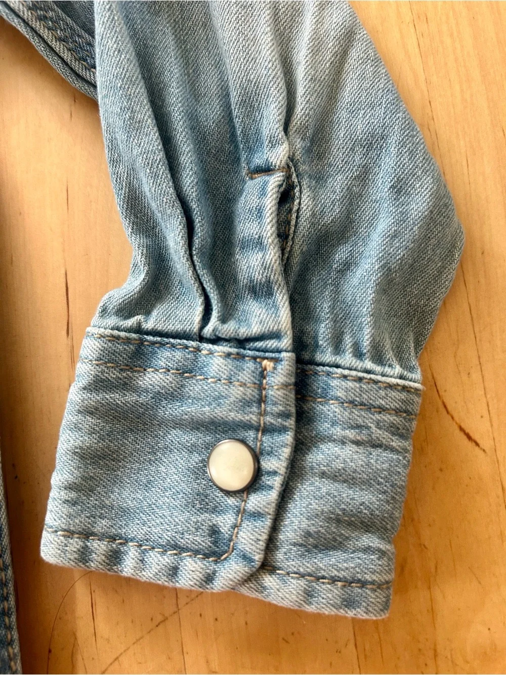 Baby Gap 1969 Toddler Denim Button Down Shirt Light Wash 3T